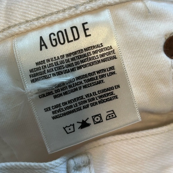 AGOLDE 90s Fit Distressed White Jeans. Size 29 - Picture 4 of 8